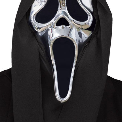 Máscara de Ghostface plateada