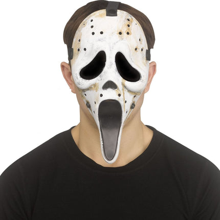 Máscara de Ghostface desgastada