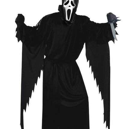 Disfraz de Halloween Fantasma Negro Hombre 3 piezas