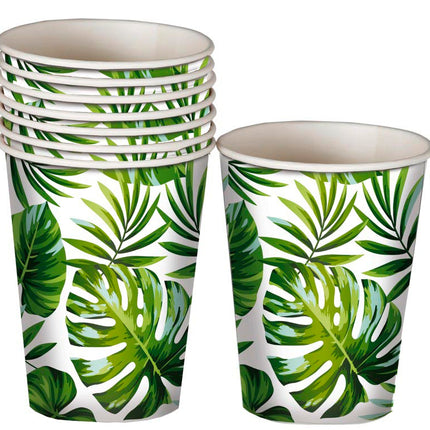 Tazas de hoja de palma 240 ml 6 uds.