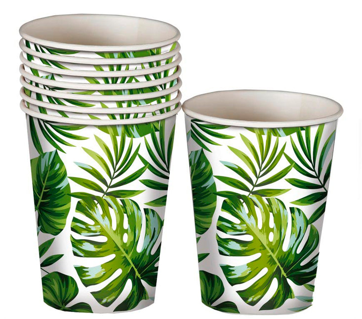 Tazas de hoja de palma 240 ml 6 uds.