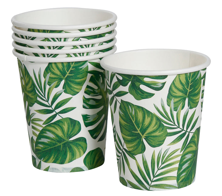 Tazas de hoja de palma 240 ml 6 uds.