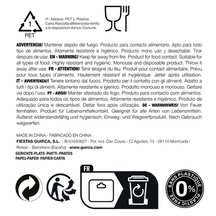 Vasos Amarillos 240ml 6ud