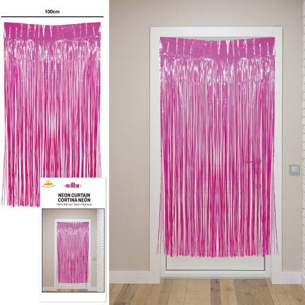 Cortina de puerta fucsia 2m