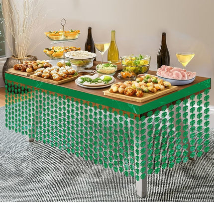 Mantel Hawai Verde Hojas de Palma 4m