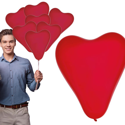 Bolsa de 10 globos corazón