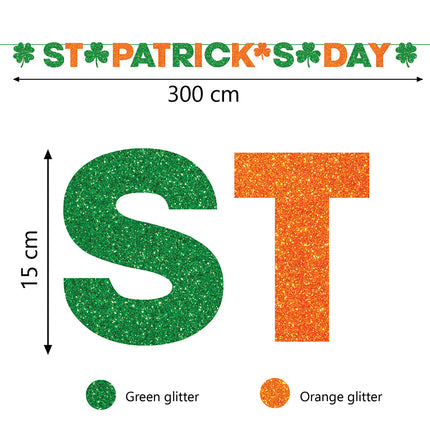 Guirnalda de San Patricio 300 cm