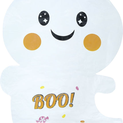 Globo de helio de Halloween, fantasma blanco, sin gas, 75 cm