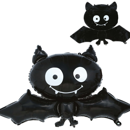 Globo de helio de Halloween con forma de murciélago, sin gas, 75 cm