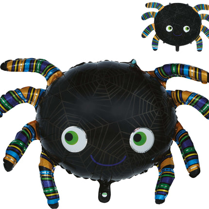 Globo de helio de Halloween con forma de araña, sin aire, 75 cm