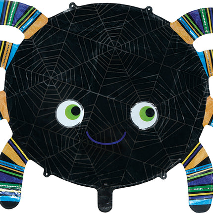 Globo de helio de Halloween con forma de araña, sin aire, 75 cm