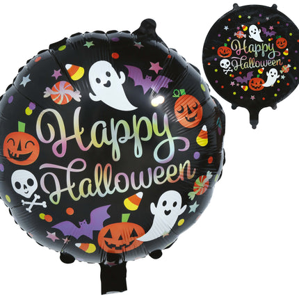 Globo de helio de Halloween, de colores, sin aire, 50 cm