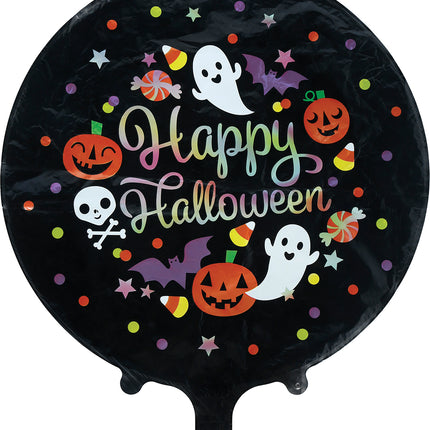 Globo de helio de Halloween, de colores, sin aire, 50 cm