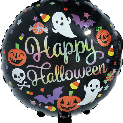 Globo de helio de Halloween, de colores, sin aire, 50 cm