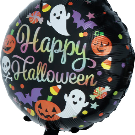 Globo de helio de Halloween, de colores, sin aire, 50 cm
