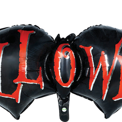 Globo de aluminio de Halloween con forma de murciélago, sin llenar, 1 m