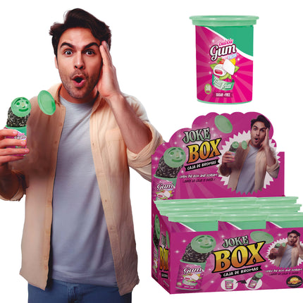 Miedo a masticar plástico, broma