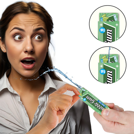 Paquete de chicles para chorro de agua.