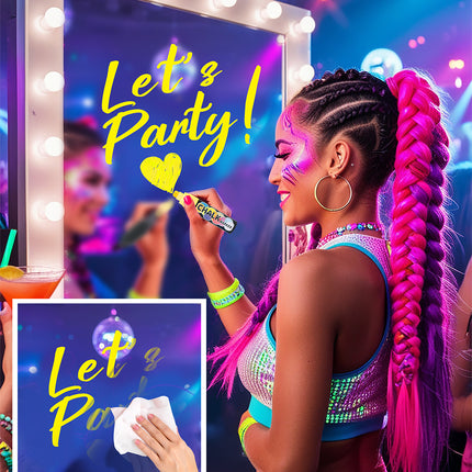 Rotulador de tiza amarillo