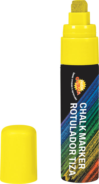 Rotulador de tiza amarillo