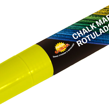 Rotulador de tiza amarillo