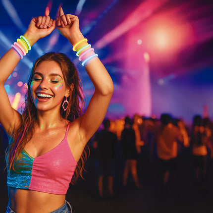 Pulseras Brillan en la Oscuridad 15pcs