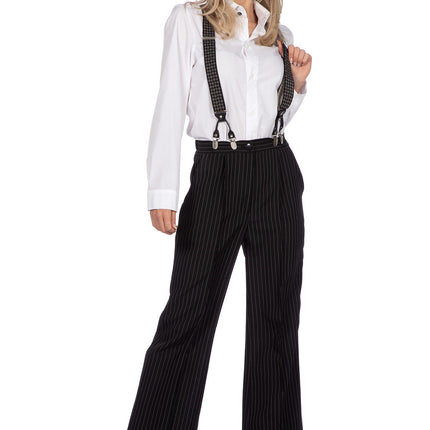 Roaring 20's krijtstreep broek