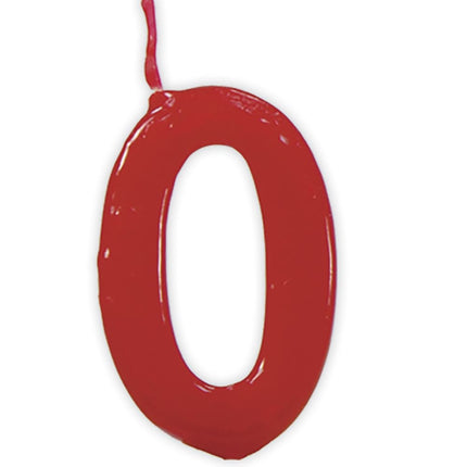 Vela Roja 0 Año 5,5cm