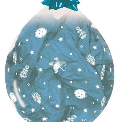 Globo Relleno Nacimiento Azul 45cm 25pcs