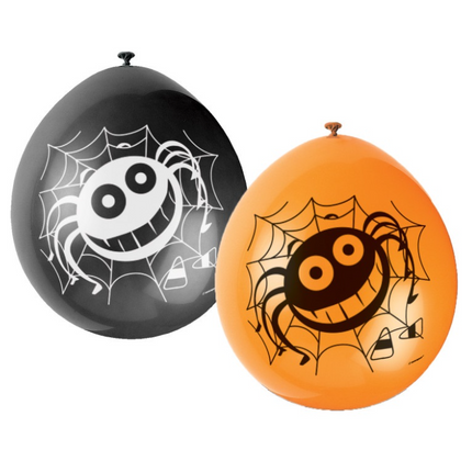 10 globos SPIDER de 9" A/O
