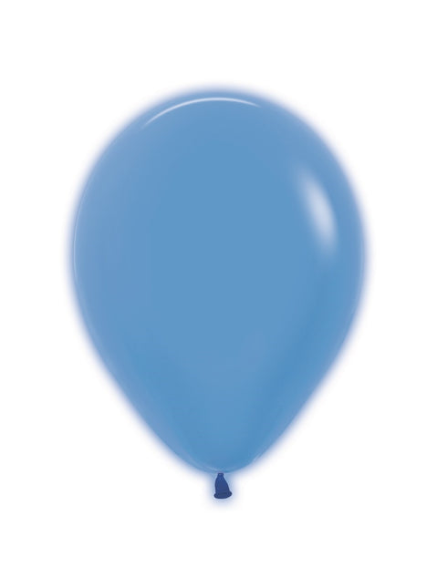 Globos Azules Neón 23cm 50pcs