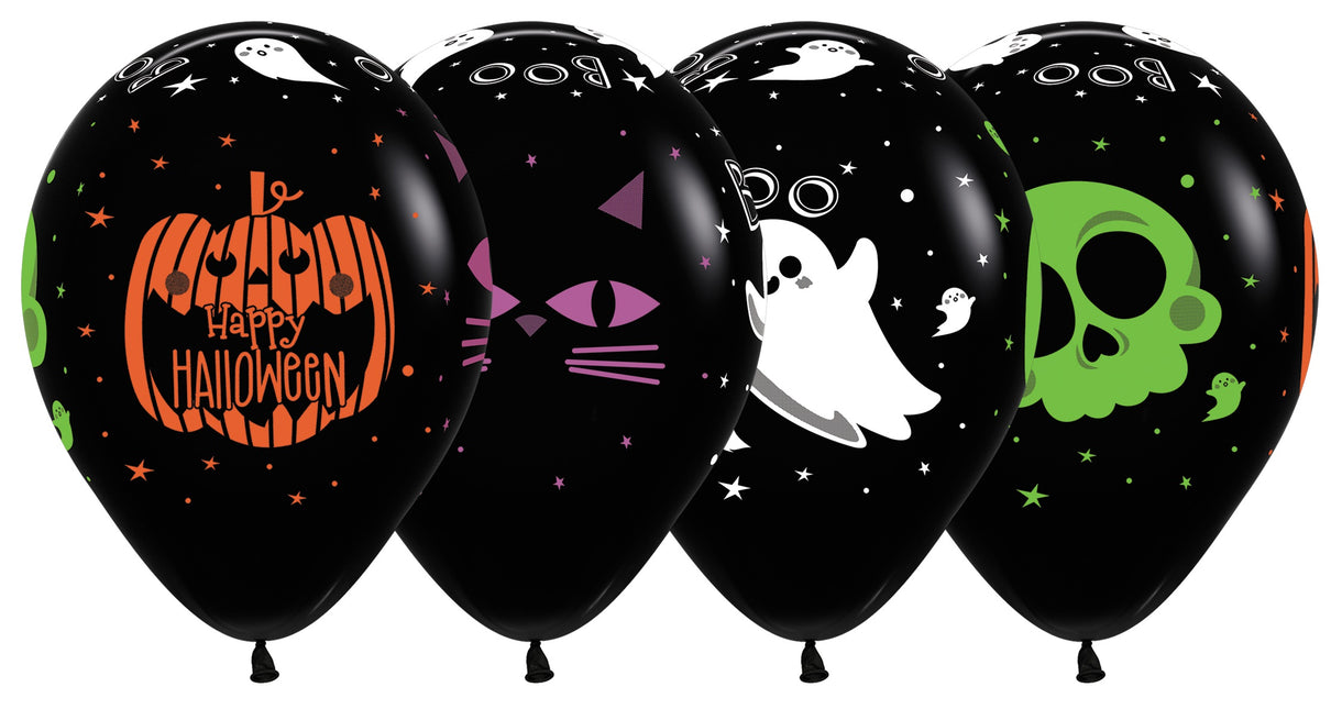 Globos de Halloween 30cm 25uds