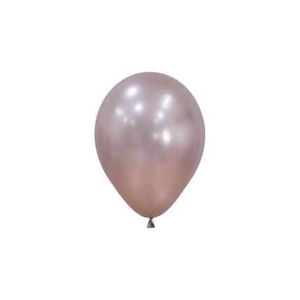 Globos rosas metálicos 12cm 50pcs