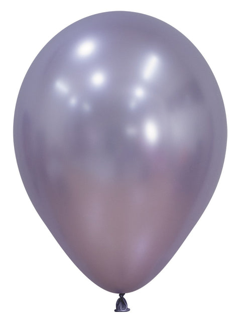 Globos Morados Látex Metalizado 30cm 50pcs