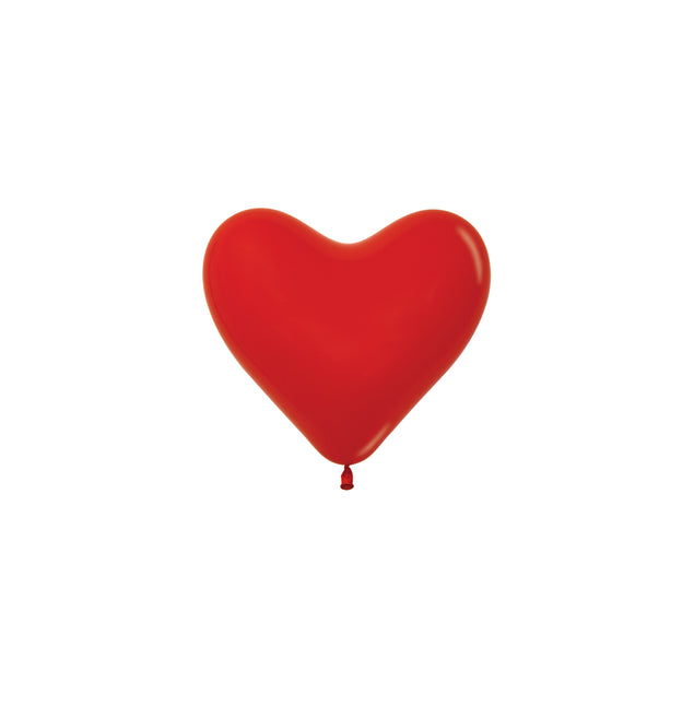 Globos Corazones Rojos 15cm 50pcs