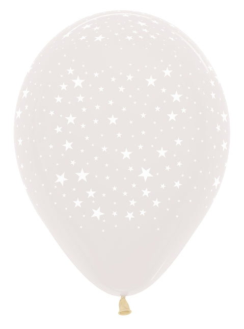 Globos Transparentes Estrellas 30cm 25pcs