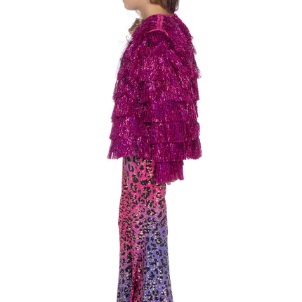 Festival tinsel jasje roze