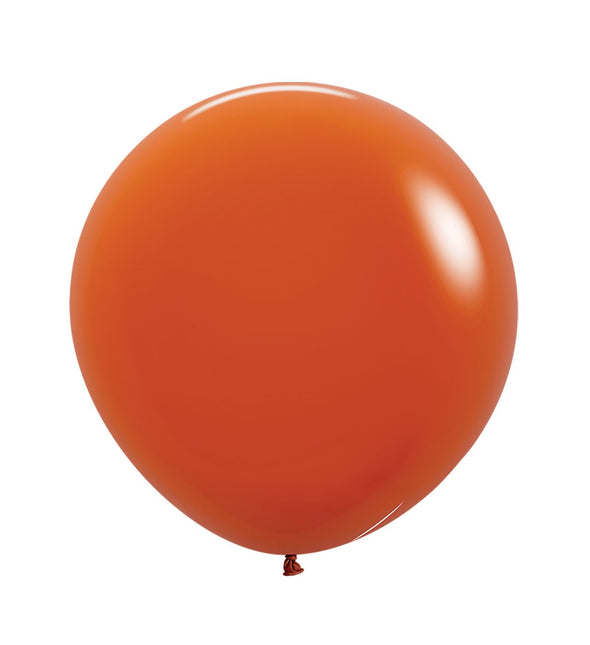 Globos Naranja Atardecer 61cm 3pcs