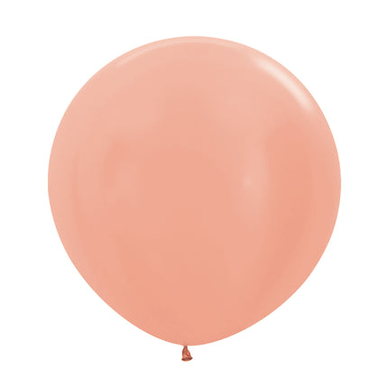Globos Oro Rosa Metálicos 61cm 3pcs