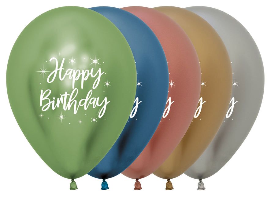 Feliz Cumpleaños - Radiante - Surtido Reflex - 900 - 25 Piezas