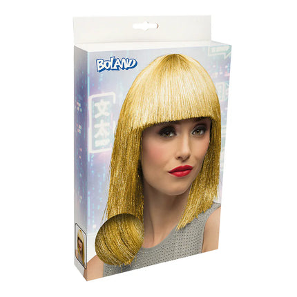 Peluca Crazy dorada