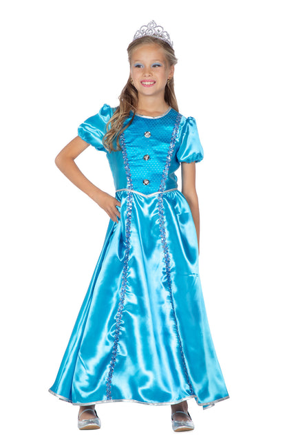 Prinses blauw lang