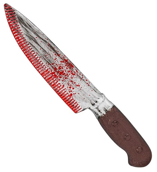 Cuchillo de juguete sangriento de Halloween