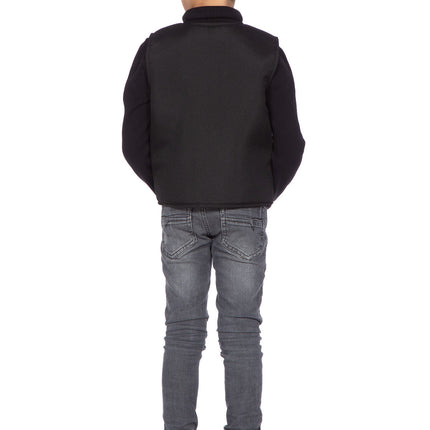 Chaleco SWAT chicos Negro (V)