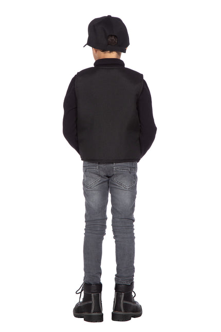 Chaleco SWAT chicos Negro (V)