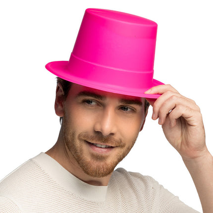 Sombrero de neón rosa