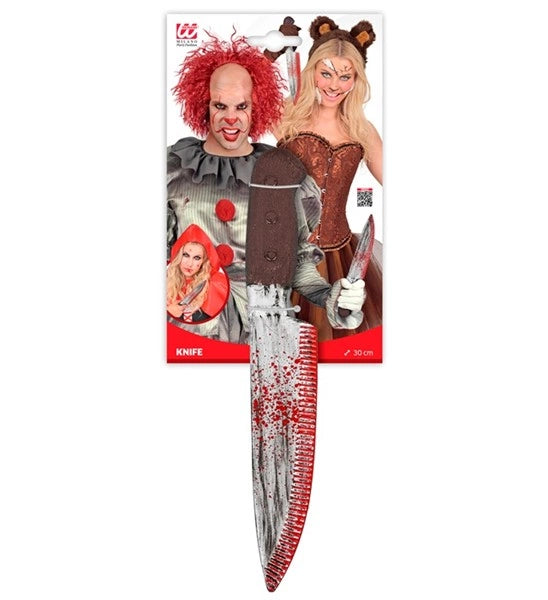 Cuchillo de juguete sangriento de Halloween