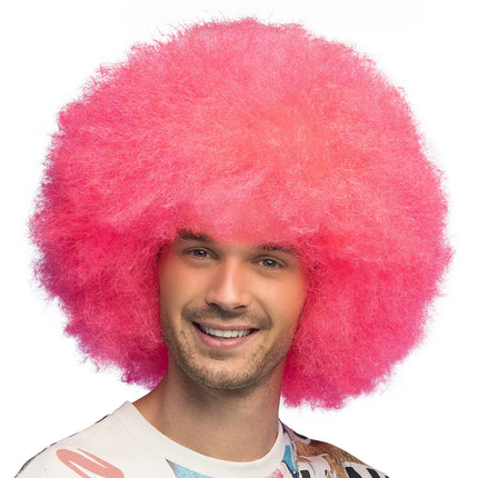 Peluca Sugar rosa neón UV