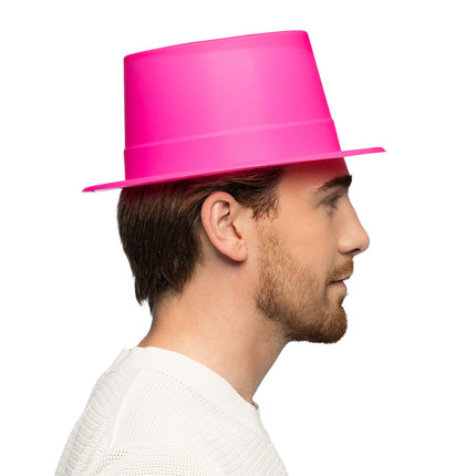 Sombrero de neón rosa