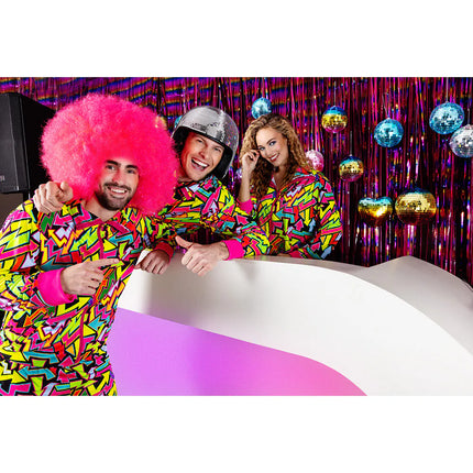 Peluca Sugar rosa neón UV